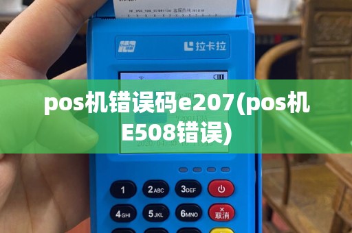 pos机错误码e207(pos机E508错误)