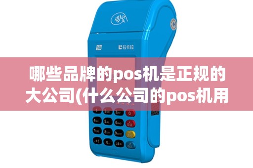 哪些品牌的pos机是正规的大公司(什么公司的pos机用着放心)