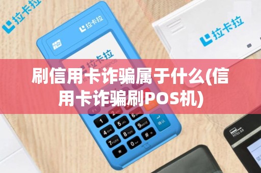刷信用卡诈骗属于什么(信用卡诈骗刷POS机)