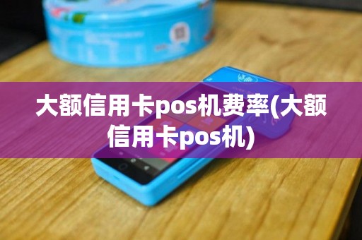 大额信用卡pos机费率(大额信用卡pos机)