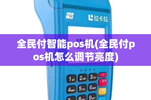 全民付智能pos机(全民付pos机怎么调节亮度)