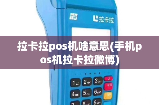 拉卡拉pos机啥意思(手机pos机拉卡拉微博)