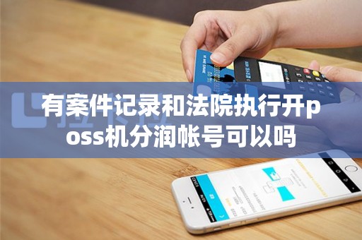 有案件记录和法院执行开poss机分润帐号可以吗