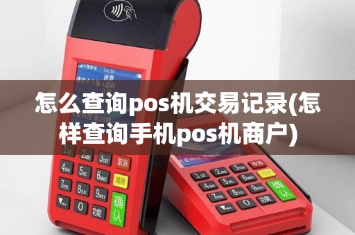怎么查询pos机交易记录(怎样查询手机pos机商户)