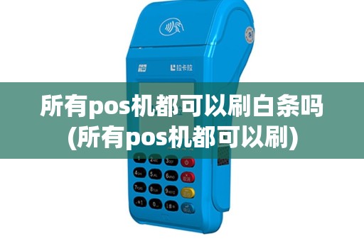 所有pos机都可以刷白条吗(所有pos机都可以刷)