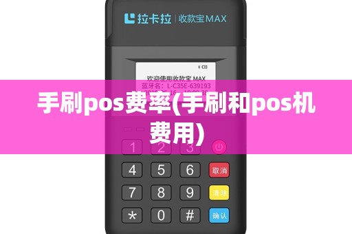 手刷pos费率(手刷和pos机费用)