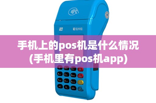 手机上的pos机是什么情况(手机里有pos机app)