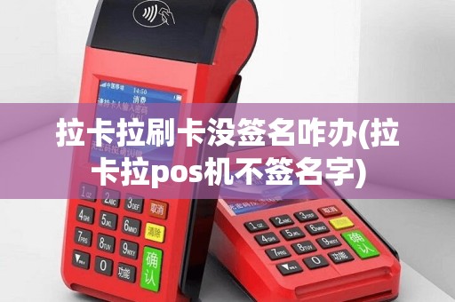 拉卡拉刷卡没签名咋办(拉卡拉pos机不签名字)