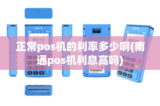 正常pos机的利率多少啊(南通pos机利息高吗)