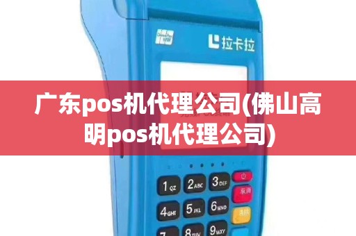广东pos机代理公司(佛山高明pos机代理公司)