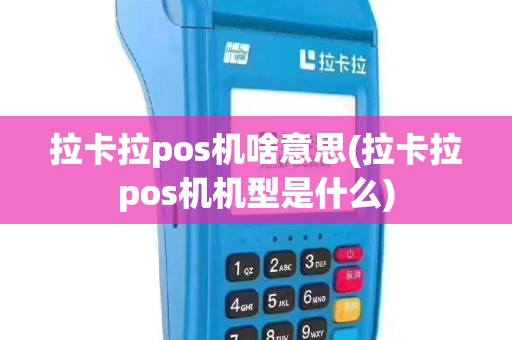 拉卡拉pos机啥意思(拉卡拉pos机机型是什么)