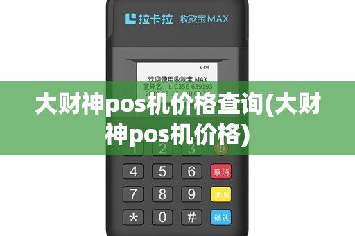 大财神pos机价格查询(大财神pos机价格)