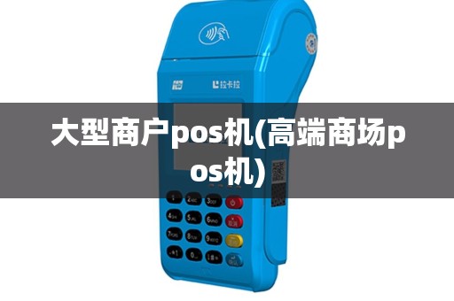大型商户pos机(高端商场pos机)