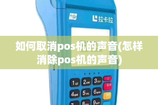 如何取消pos机的声音(怎样消除pos机的声音)