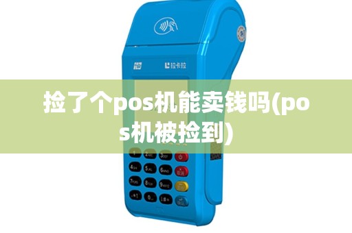 捡了个pos机能卖钱吗(pos机被捡到)