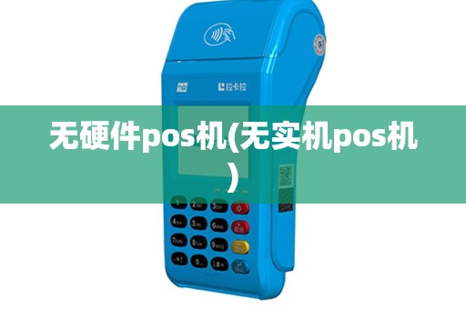 无硬件pos机(无实机pos机)