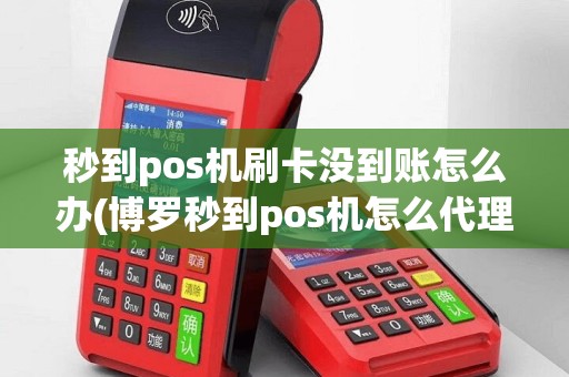秒到pos机刷卡没到账怎么办(博罗秒到pos机怎么代理)