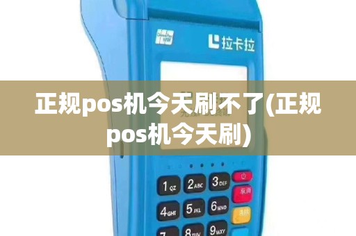 正规pos机今天刷不了(正规pos机今天刷)