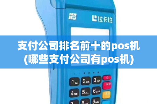 支付公司排名前十的pos机(哪些支付公司有pos机)