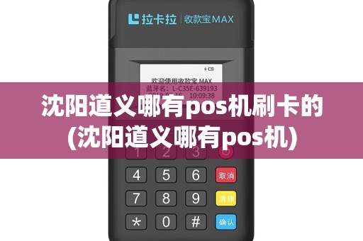 沈阳道义哪有pos机刷卡的(沈阳道义哪有pos机)