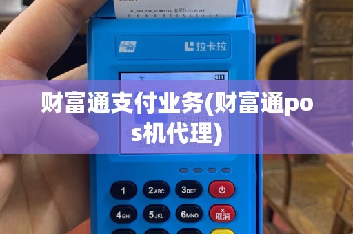 财富通支付业务(财富通pos机代理)