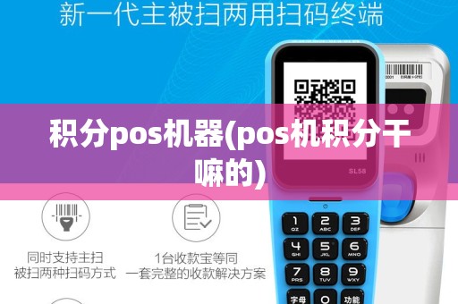 积分pos机器(pos机积分干嘛的)
