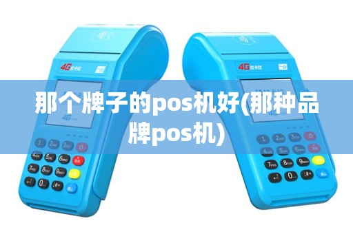 那个牌子的pos机好(那种品牌pos机)