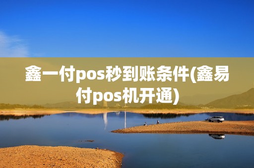 鑫一付pos秒到账条件(鑫易付pos机开通)