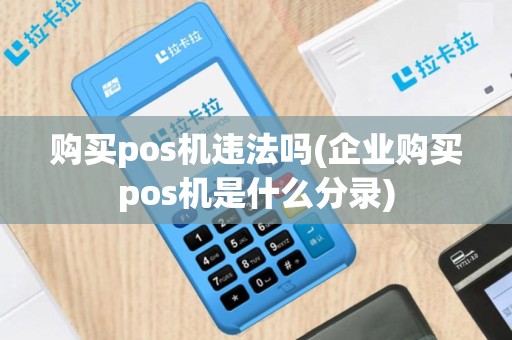 购买pos机违法吗(企业购买pos机是什么分录)
