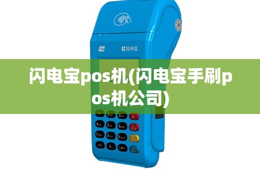 闪电宝pos机(闪电宝手刷pos机公司)