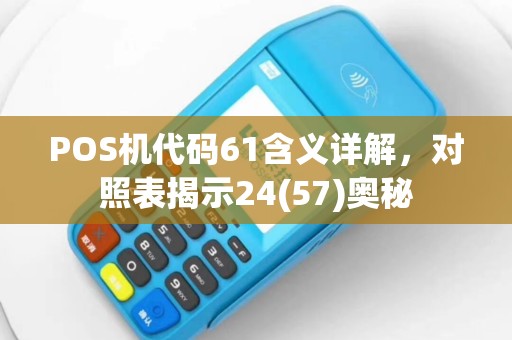 POS机代码61含义详解，对照表揭示24(57)奥秘