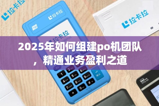 2025年如何组建po机团队，精通业务盈利之道