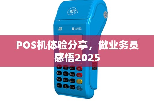 POS机体验分享，做业务员感悟2025