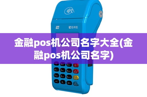 金融pos机公司名字大全(金融pos机公司名字)
