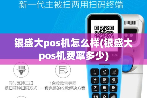 银盛大pos机怎么样(银盛大pos机费率多少)