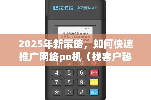 2025年新策略，如何快速推广网络po机（找客户秘籍）一网打尽
