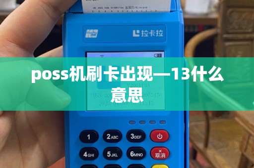 poss机刷卡出现—13什么意思