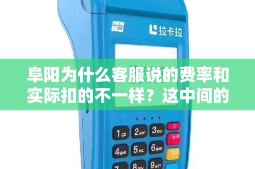 阜阳为什么客服说的费率和实际扣的不一样?这中间的钱去哪了? 阜阳为什么客服说的费率和实际扣的不一样?这中间的钱去哪了?