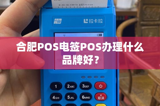 合肥POS电签POS办理什么品牌好？