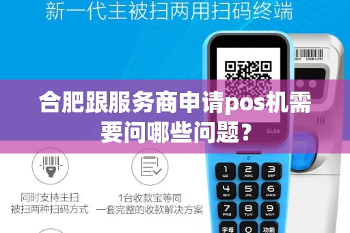 合肥跟服务商申请pos机需要问哪些问题？