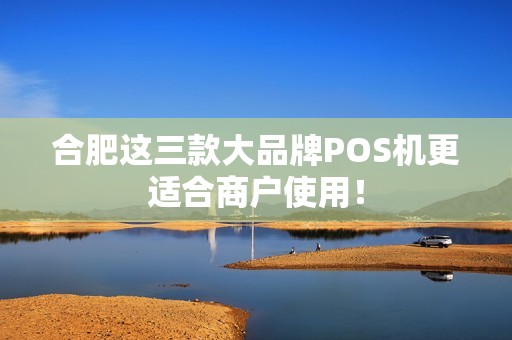 合肥这三款大品牌POS机更适合商户使用！