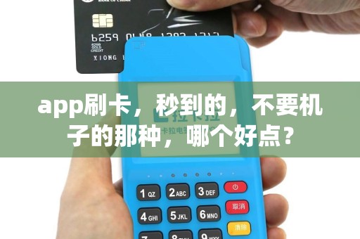app刷卡，秒到的，不要机子的那种，哪个好点？