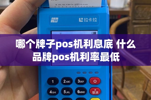 哪个牌子pos机利息底 什么品牌pos机利率最低
