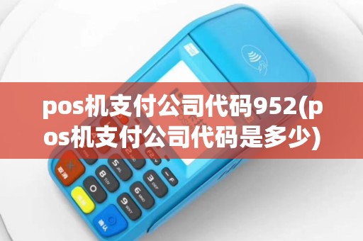 pos机支付公司代码952(pos机支付公司代码是多少)