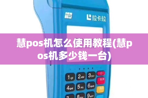 慧pos机怎么使用教程(慧pos机多少钱一台)