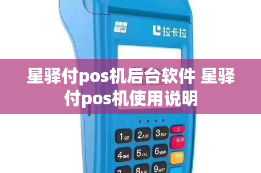 星驿付pos机后台软件 星驿付pos机使用说明