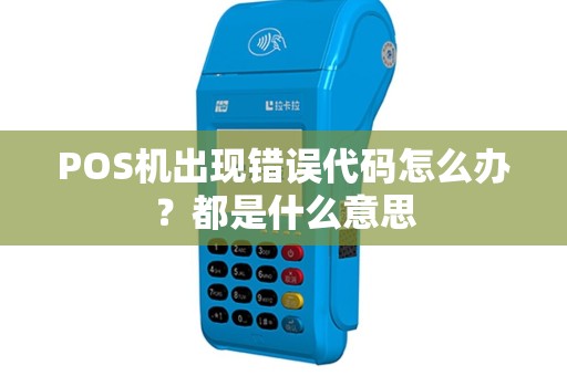 POS机出现错误代码怎么办？都是什么意思