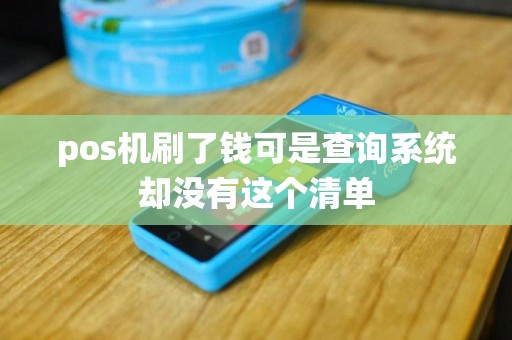 pos机刷了钱可是查询系统却没有这个清单