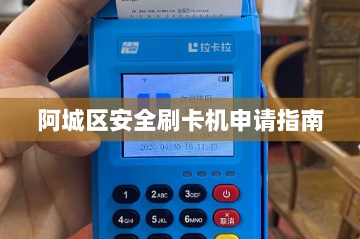 阿城区安全刷卡机申请指南