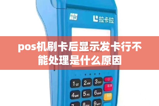 pos机刷卡后显示发卡行不能处理是什么原因